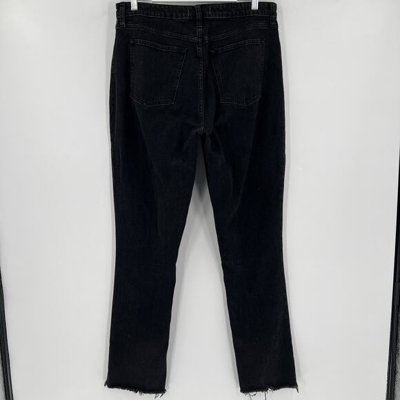 Abercrombie & Fitch Curve Love The Skinny High Rise Ankle Slit Jeans Size 32/14L - Picture 6 of 10